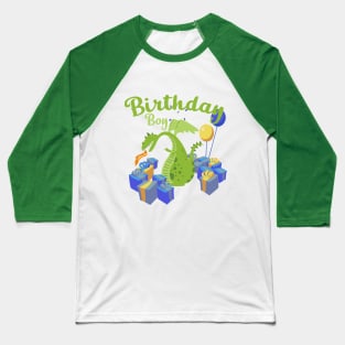 Birthday Boy Dragon Baseball T-Shirt